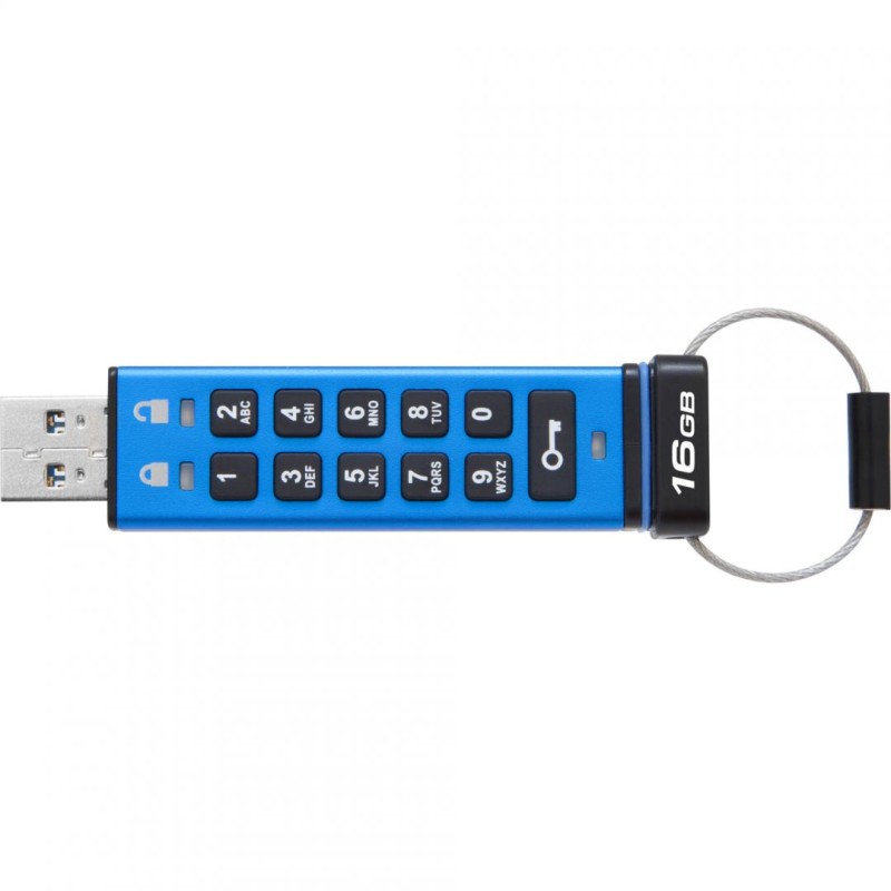 MEMORIE USB 3.1 KINGSTON 16 GB, cu capac | cu cifru, carcasa plastic, albastru, "DT2000/16GB" (timbru verde 0.03 lei)