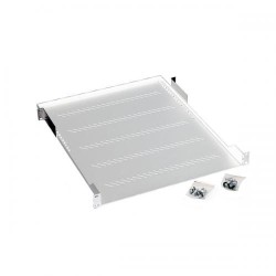 RAFT FIX perforat TRITON 1U, pt rack 19 inch, adancime 250 mm, sarcina maxima 40 Kg, gri, "RAC-UP-250-A1"
