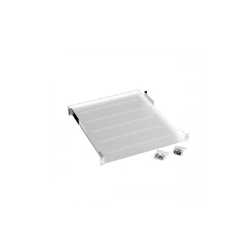 RAFT FIX perforat TRITON 1U, pt rack 19 inch, adancime 250 mm, sarcina maxima 40 Kg, gri, "RAC-UP-250-A1"