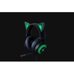 CASTI Razer, "Kraken Kitty", cu fir, gaming, utilizare multimedia, microfon pe brat, conectare prin USB 2.0, negru, "RZ04-029801