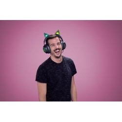 CASTI Razer, "Kraken Kitty", cu fir, gaming, utilizare multimedia, microfon pe brat, conectare prin USB 2.0, negru, "RZ04-029801