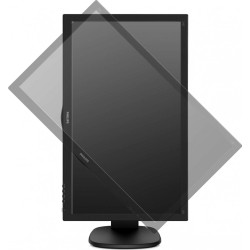 MONITOR PHILIPS 23.6", home, office, TFT, Full HD (1920 x 1080), Wide, 250 cd/mp, 1 ms, HDMI, VGA, "243S5LHMB/00" (timbru verde 