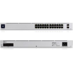 SWITCH PoE UBIQUITI, "UNIFI PRO SWITCH 24"port Gigabit x 24, SFP SFP+ x 2, managed, rackabil, carcasa metalica, "USW-PRO-24-POE"