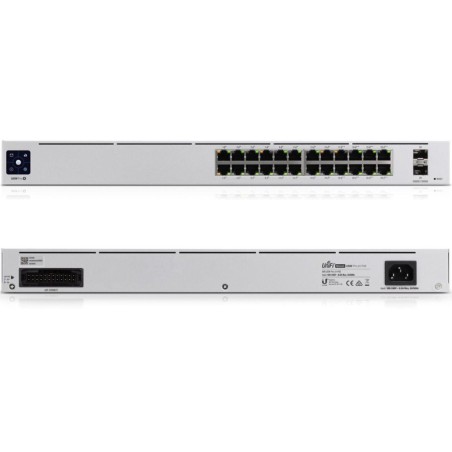 SWITCH PoE UBIQUITI, "UNIFI PRO SWITCH 24"port Gigabit x 24, SFP SFP+ x 2, managed, rackabil, carcasa metalica, "USW-PRO-24-POE"