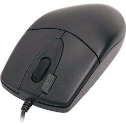 MOUSE A4tech, PC sau NB, cu fir, USB, optic, 1000 dpi, butoane/scroll 4/1, , negru, "OP-620D-U1" (timbru verde 0.18 lei)