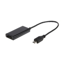 adaptor video GEMBIRD,adaptor Micro-USB(T) la HDMI(M),16cm,rezolutie maxima Full HD (1920x1080) la 60Hz,conecteaza smartphone Sa