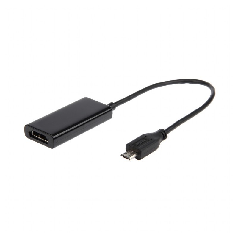 adaptor video GEMBIRD,adaptor Micro-USB(T) la HDMI(M),16cm,rezolutie maxima Full HD (1920x1080) la 60Hz,conecteaza smartphone Sa
