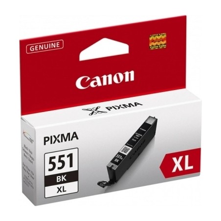 Cartus Cerneala Original Canon Black, CLI-551XLBK, pentru Pixma IP-7250|8750|IX-6850|MG-5450|5550|5650|6350|6450|6650|7150|7550|