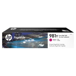 Cartus Cerneala Original HP Magenta, nr.981Y, pentru PageWide  E58650|556|586, 20K, (timbru verde 0.15 lei), "L0R14A"