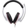 CASTI Gembird, cu fir, standard, utilizare multimedia, microfon pe brat, conectare prin Jack 3.5 mm x 2, alb / negru, "MHS-001-G