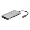 HUB extern D-LINK, porturi Gigabit LAN x 1, SD/microSD Dual Card Reader x 1, USB 3.0 x 3, HDMI x 1, USB Type C x 1, conectare pr