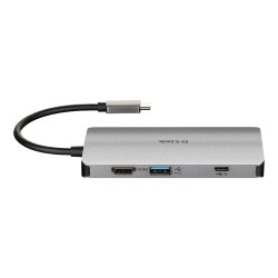 HUB extern D-LINK, porturi Gigabit LAN x 1, SD/microSD Dual Card Reader x 1, USB 3.0 x 3, HDMI x 1, USB Type C x 1, conectare pr