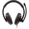 CASTI Gembird, cu fir, standard, utilizare multimedia, microfon pe brat, conectare prin Jack 3.5 mm x 2, negru, "MHS-001", (timb