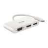 SPLITTER video D-Link universal, conectare PC USB Type C, Thunderbolt 3, nu, porturi video VGA x 1, Display Port x 1, HDMI x 1, 