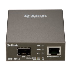 MEDIA CONVERTOR D-LINK RJ45 10/100/1000 Mbps la fibra, Fu60-Duplex "DMC-G01LC"( include timbru verde 0.5 Lei )