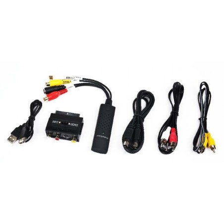 PLACA de captura GEMBIRD (Videograbber), intrare: RCA x 3 (audio/video), S-Video, adaptor Scart, la iesire USB 3.0, transfer inr