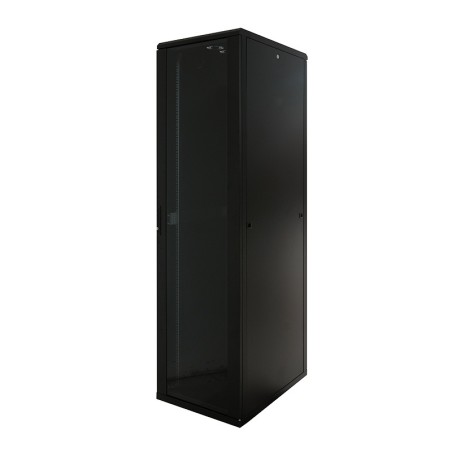 CABINET 19" LOGILINK  22U 600x800mm, Dulap, Asamblat,  Black, usa sticla cu blocare, otel 1.5mm, sarcina maxima 1500Kg, "D22S68B