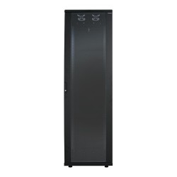 CABINET 19" LOGILINK  22U 600x800mm, Dulap, Asamblat,  Black, usa sticla cu blocare, otel 1.5mm, sarcina maxima 1500Kg, "D22S68B