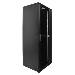 CABINET 19" LOGILINK  22U 600x800mm, Dulap, Asamblat,  Black, usa sticla cu blocare, otel 1.5mm, sarcina maxima 1500Kg, "D22S68B