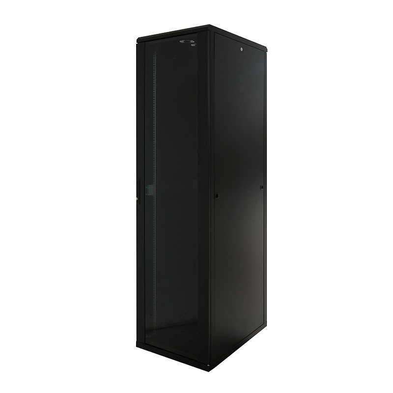 CABINET 19" LOGILINK  22U 800x1000 mm, Dulap, Asamblat,  Black, usa sticla cu blocare, otel 1.5mm, sarcina maxima 1500Kg, "D22S8