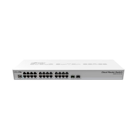 SWITCH MIKROTIK, CRS326-24G-2S+RM, porturi Gigabit x 24, SFP+ x 2, managed, rackabil, carcasa metalica, "CRS326-24G-2S+RM" (timb