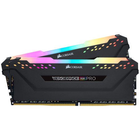 Memorie DDR Corsair DDR4 32 GB, frecventa 3200 MHz, 16 GB x 2 module, radiator, iluminare RGB, "CMW32GX4M2E3200C16"