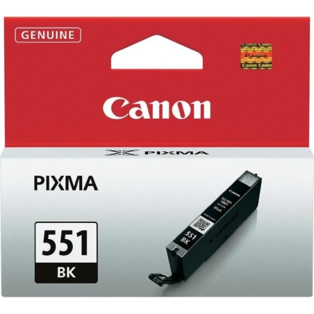 Cartus Cerneala Original Canon Black, CLI-551BK, pentru Pixma IP-7250|8750|IX-6850|MG-5450|5550|5650|6350|6450|6650|7150|7550|MX