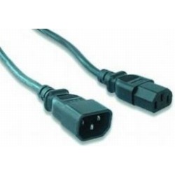 CABLU alimentare GEMBIRD prelungitor, 1.8m, intrare C14, iesire C13, 6A, bulk, black, "PC-189" (timbru verde 0.08 lei)