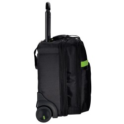TROLLER LEITZ, pt. notebook de max. 15.6 inch, 2 compartimente, buzunar frontal | buzunar lateral, waterproof, poliester, negru,