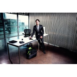 HUSA LEITZ  notebook 13.3 inch, 1 compartiment, buzunar frontal, poliester, negru, "60760095"