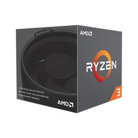 CPU AMD, skt. AM4 AMD Ryzen 3, 3100, frecventa 3.6 GHz, turbo 3.9 GHz, 4 nuclee, putere 65 W, cooler, "100-100000284BOX"