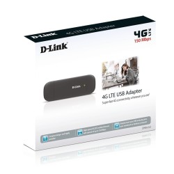 ADAPTOR RETEA D-LINK , extern wireless 2.4 GHz, USB 2.0, port SIM 3G/4G, 150 Mbps, antena interna x 1, "DWM-222"(timbru verde 0.