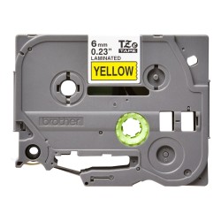 Banda Laminata Original Brother Black on Yellow, TZE611, pentru H105WB|P-TOUCH PT-E110VP|D400|D450|D600VP|E300VP|E550WVP|H110|H5