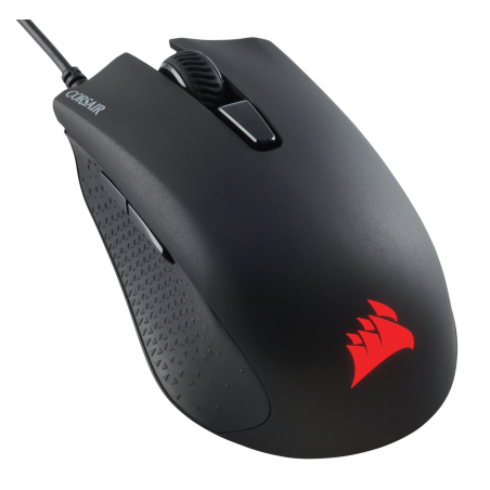 MOUSE CORSAIR, "Harpoon RGB Pro", gaming, cu fir, USB, optic, 12000 dpi, butoane/scroll 6/1, iluminare, butoane programabile, ne