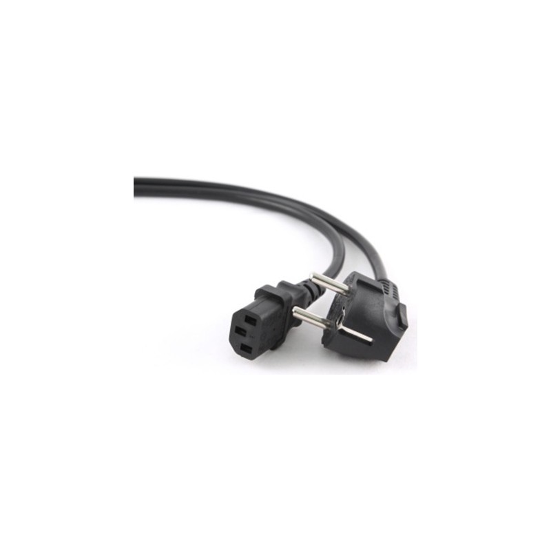 CABLU alimentare GEMBIRD 1.8m, intrare Shucko, iesire C13, 10A, certificare VDE, bulk, black, "PC-186-VDE"/45505980 (timbru verd