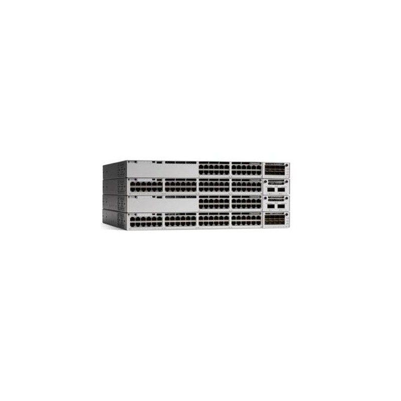 SWITCH CISCO, Catalyst 9300-24T-E, porturi Gigabit x 24, managed, rackabil da, carcasa metalica, "C9300-24T-E" (timbru verde 2 l