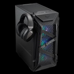 CARCASA ASUS, Middle Tower, ATX, "GT301 TUF", fara sursa, sticla securizata, 4 x fan, USB 3.0 x 2, Jack 3.5mm x 2, suport casti,