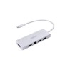 DOCKING Station Asus compatibil universal, conectare PC USB Type C, USB 3.0 x 2,  RJ-45, alb, "90XB067N-BDS000" (timbru verde 0.