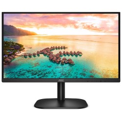 MONITOR AOC 23.8", home, office, IPS, Full HD (1920 x 1080), Wide, 250 cd/mp, 7 ms, HDMI, VGA, "24B2XH" (timbru verde 7 lei)