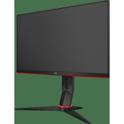 MONITOR AOC 23.8" gaming, IPS, Full HD (1920 x 1080), Wide, 250 cd/mp, 1 ms, HDMI x 2, DVI, DisplayPort, "24G2U/BK" (timbru verd