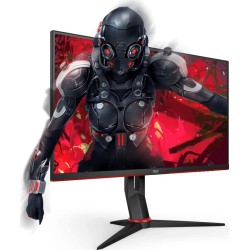 MONITOR AOC 23.8" gaming, IPS, Full HD (1920 x 1080), Wide, 250 cd/mp, 1 ms, HDMI x 2, DVI, DisplayPort, "24G2U/BK" (timbru verd
