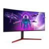 MONITOR AOC 35" gaming, VA, UWQHD (3440 x 1440), Ultra Wide, curbat, 1000 cd/mp, 2 ms, HDMI, DisplayPort x 2, "AG353UCG" (timbru