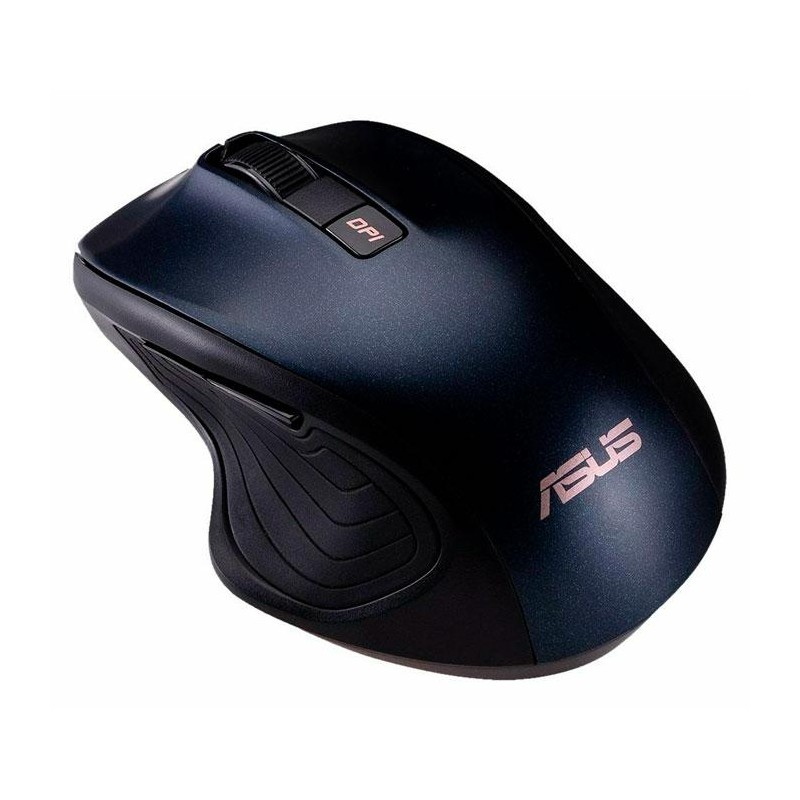 MOUSE Asus, "MW202", PC sau NB, wireless, 2.4GHz, optic, 4000 dpi, butoane/scroll 6/1, , alb / albastru, "90XB066N-BMU000" (timb