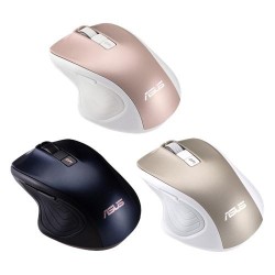 MOUSE Asus, "MW202", PC sau NB, wireless, 2.4GHz, optic, 4000 dpi, butoane/scroll 6/1, , alb / albastru, "90XB066N-BMU000" (timb