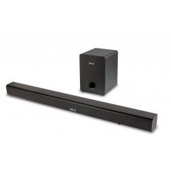 SOUNDBAR AKAI, soundbar 2.1, RMS 70W,  Bluetooth 5.0, cu fir, telecomanda wireless, conector Bluetooth, alimentare 220V, Jack 3.