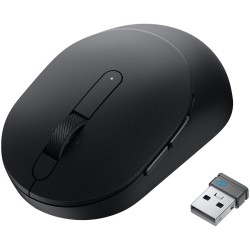 MOUSE DELL, "MS5120W", PC sau NB, wireless, Bluetooth | 2.4GHz, optic, 1600 dpi, butoane/scroll 7/1, mod dual de conectare, negr