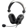 CASTI A4tech, "ComfortFIt", cu fir, standard, utilizare multimedia, microfon pe brat, conectare prin Jack 3.5 mm, negru, "HS-50"
