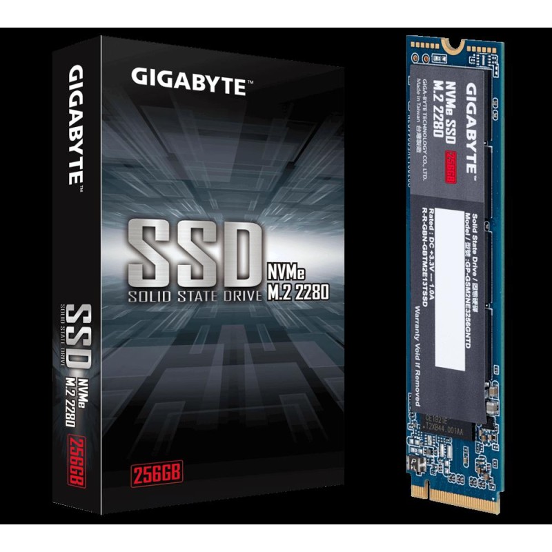 SSD GIGABYTE, 256 GB, M.2, PCIe Gen3.0 x4, 3D Nand, R/W: 1700/1100 MB/s, "GP-GSM2NE3256GNTD"