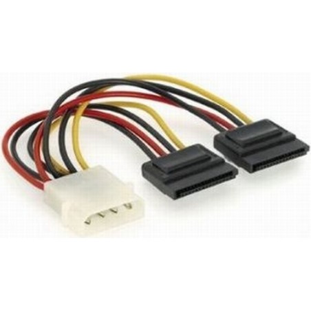 CABLU alimentare GEMBIRD, adaptor Molex la 2 x S-ATA, 15cm, "CC-SATA-PSY" (timbru verde 0.08 lei)