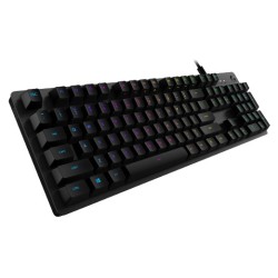 LOGITECH G512 Carbon RGB Mechanical Gaming Keyboard, GX Blue - CARBON - US INTL - USB - INTNL - G512 CLICKY (timbru verde 0.8 le